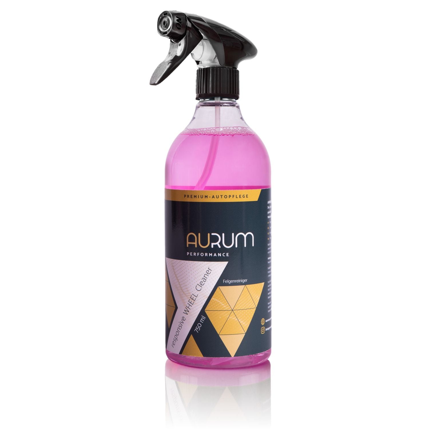 Aurum-Performance® ultraFlat Felgenbürste Alufelgen – Weiche Mikrofaser  Felgen Bürste für eine besonders schonende Reinigung bis ins Felgentiefbett  –
